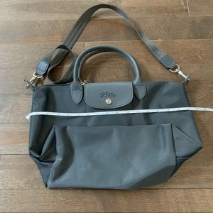 Nylon neo tote grey crossbody classic bag